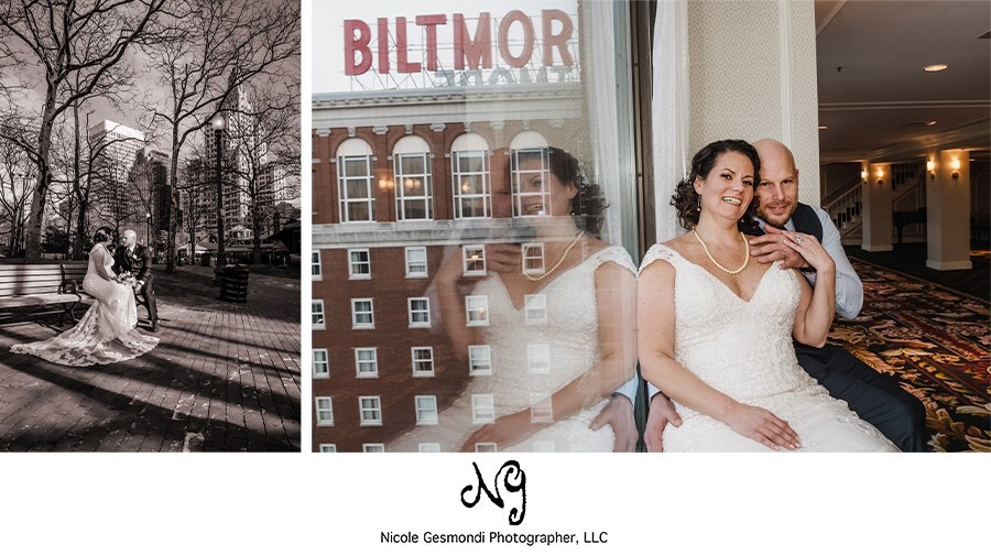 providence Biltmore wedding photos sign