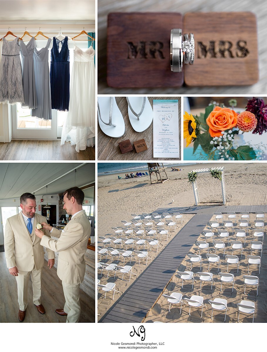Bridal getting ready photos at The Break Hotel in Narragansett RI
