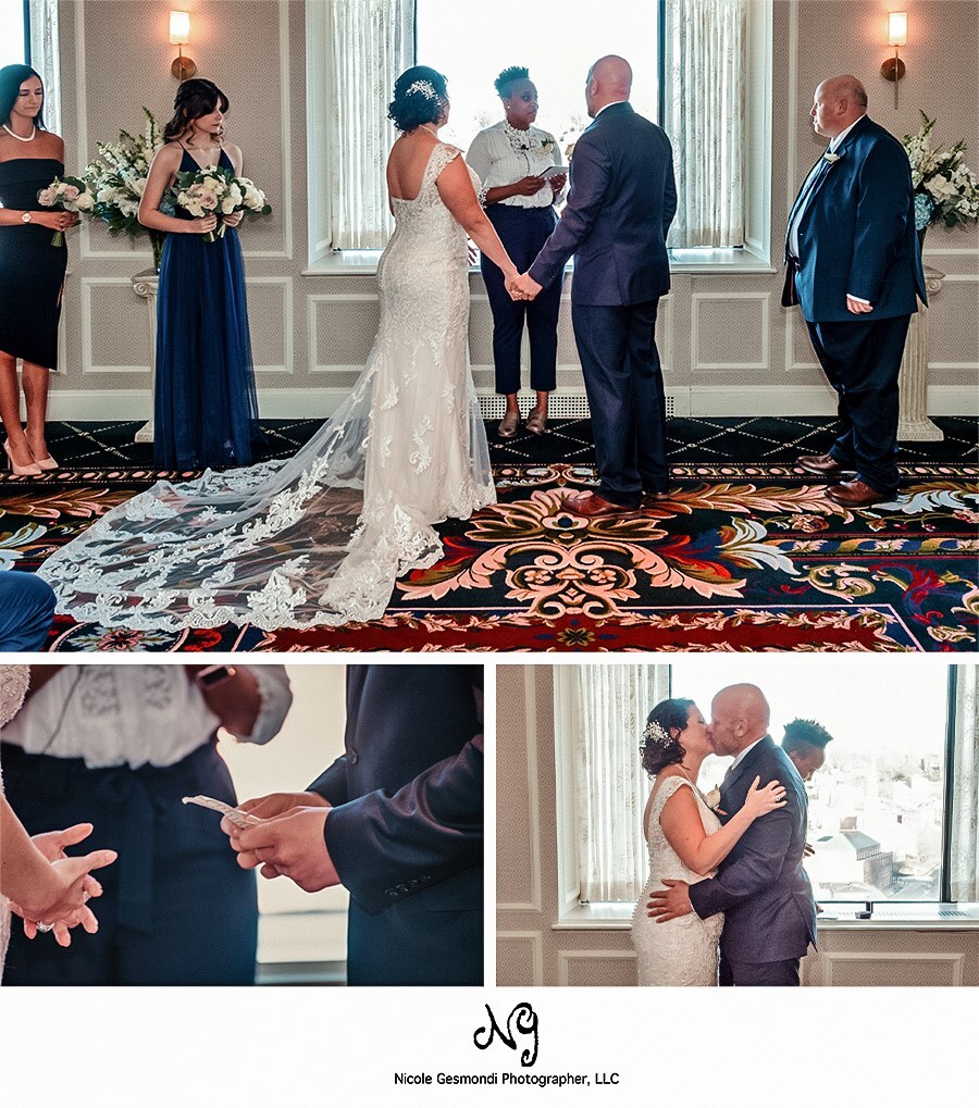 indoor wedding ceremony graduate providence