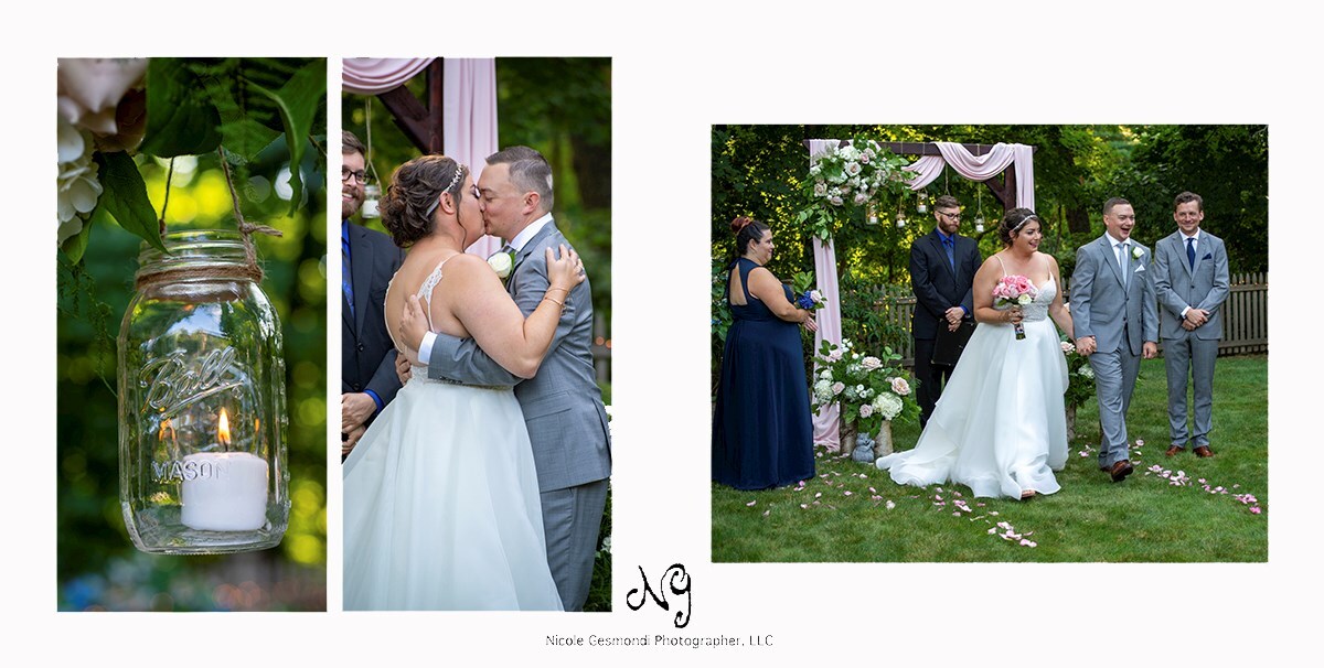 backyard wedding ceremony