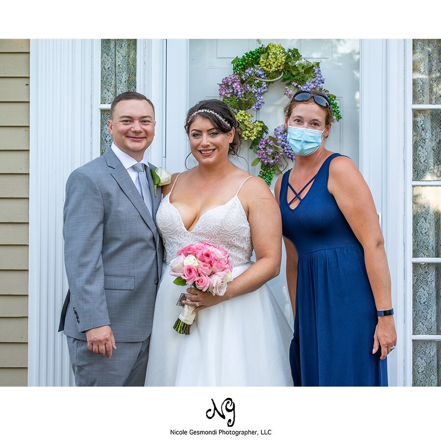 Wedding Couple with their photographer