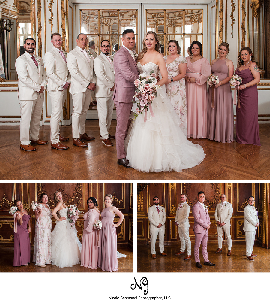 Ochre Court Wedding Party Photos Newport RI