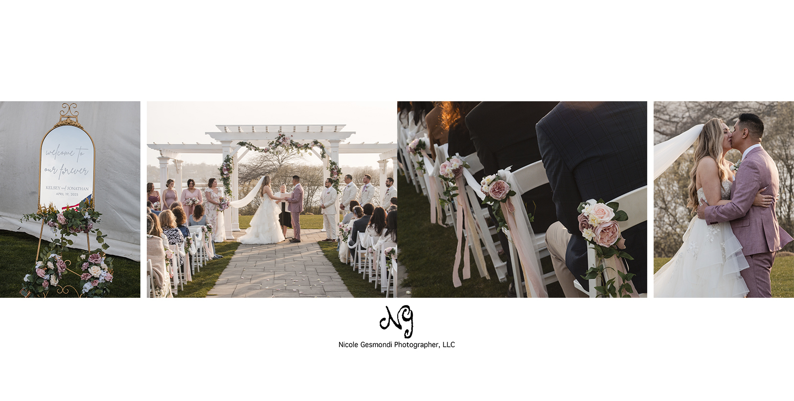 Outdoor Wedding Ceremony Atlantic Resort Newport RI