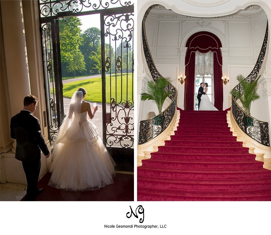 Iconic Heart-Shaped Staircase at Rosecliff Mansion