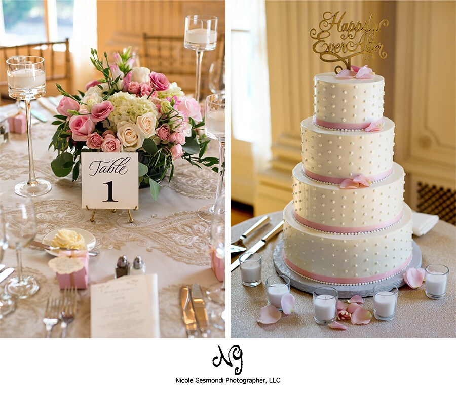 Wedding Day Decor Details | Rosecliff Mansion | Newport RI