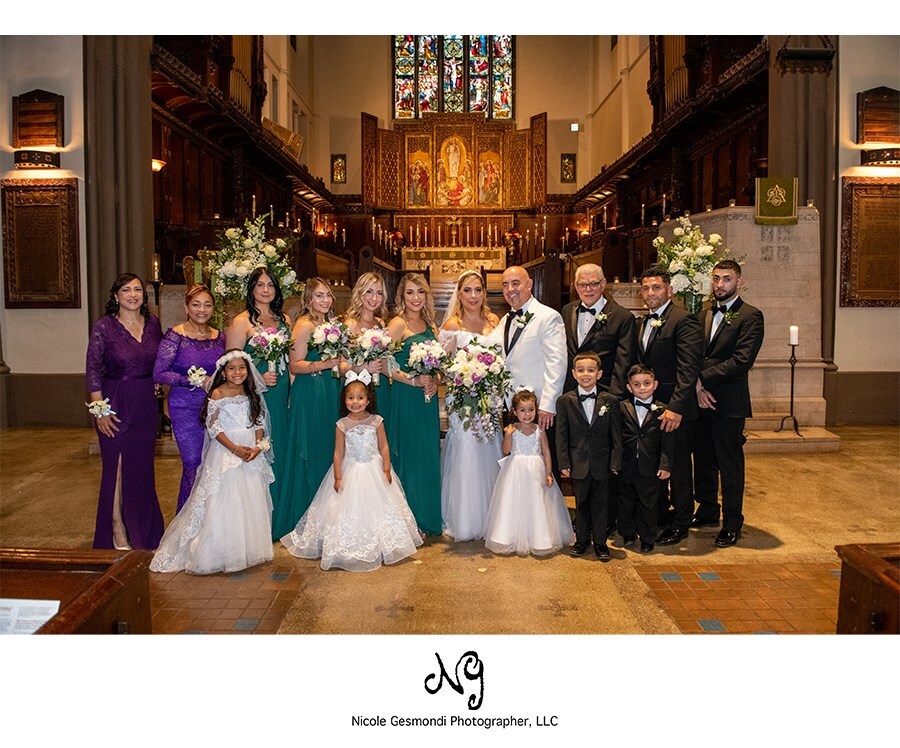Grace Episcopal Church Wedding Photos Providence RI