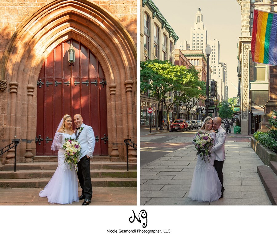 Grace Episcopal Church Wedding Photos Providence RI