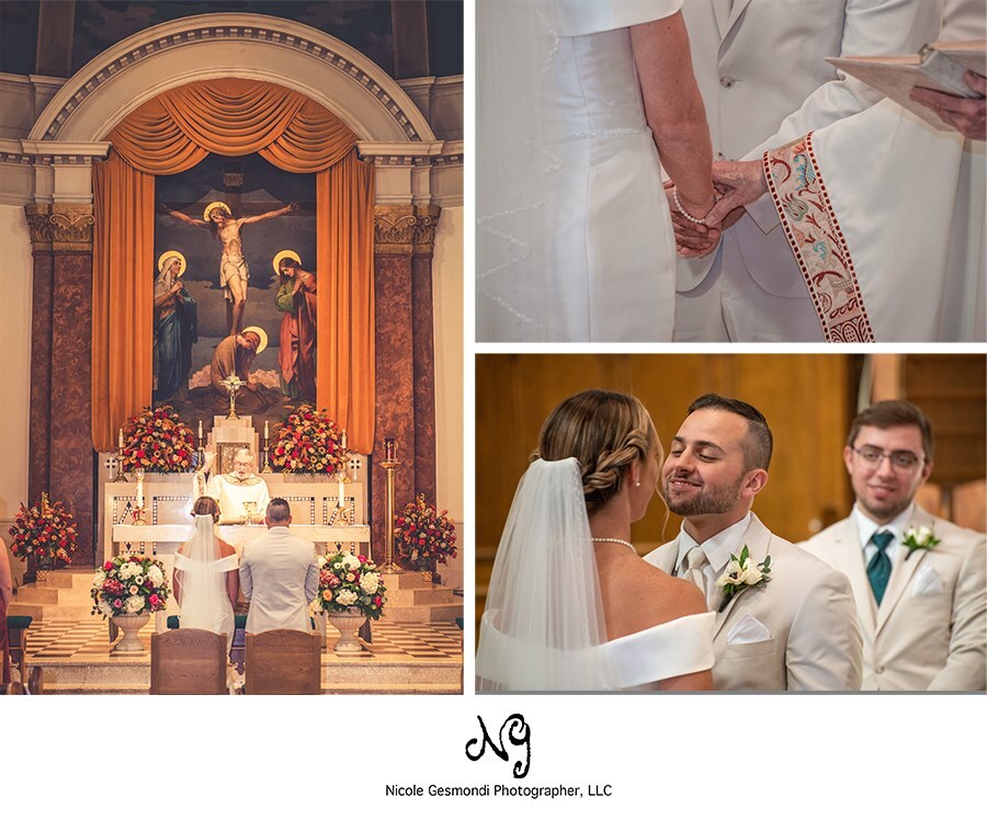Wedding Ceremony at St James Church Burriville RI