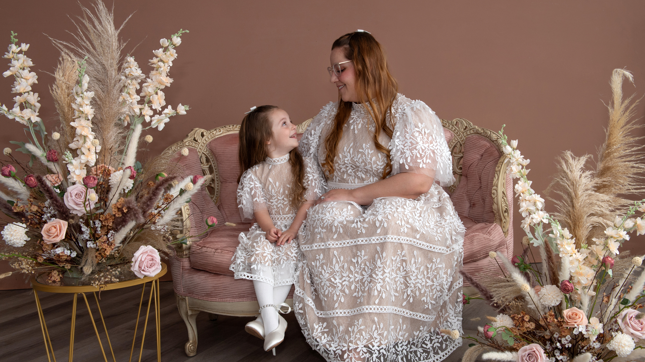 mother's day photo with mother and daughter